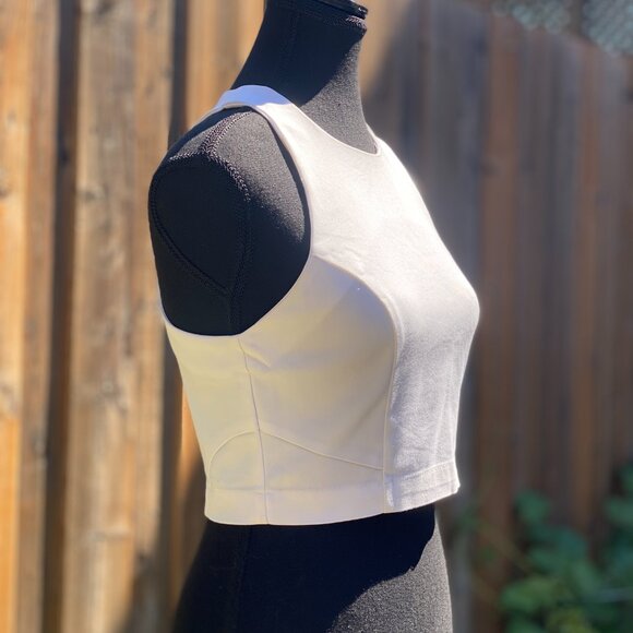 Re:named White Cotton Crop Top – Size Small - Picture 4 of 9